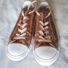Converse Rose Peach Glitter