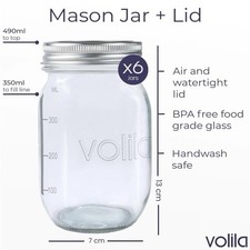 Glass Mason Jars with Lids