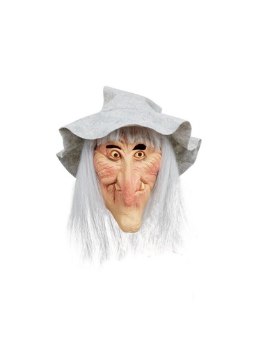 Witch grey latex - grey, mask