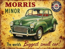 Morris Minor Retro tin metal