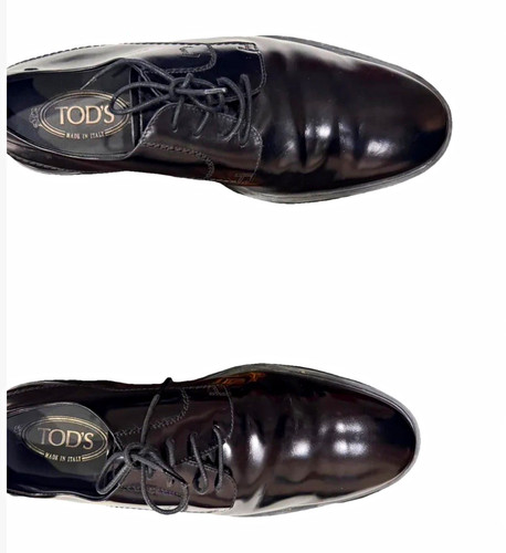 Tod men black patent - black,