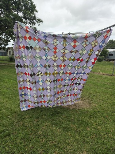 Vintage patchwork hand pieced - vintage,
