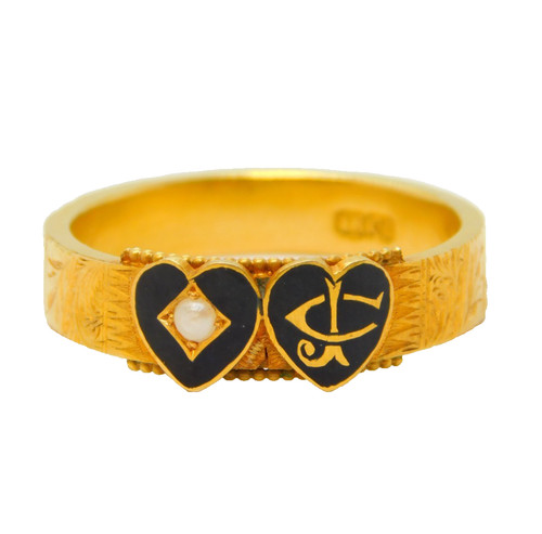Victorian 18ct gold black - victorian,