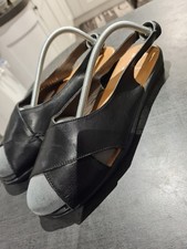 Ladies M&S Black Leather