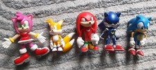 Sonic The Hedgehog Toy Figure Bundle Early 2000s Sega Tails Knuckles Amy Rose