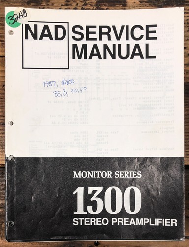 Nad model 1300 preamp - nad, /