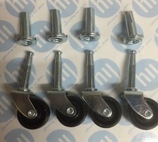 4 x SMALL SWIVEL CASTOR WHEELS