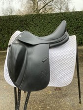 Prestige X-Helen K Monoflap Black Dressage Saddle 17"