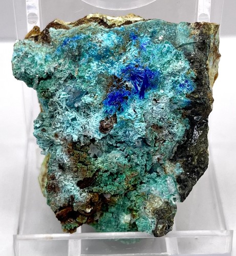 Linarite chrysocolla scar - linarite, chrysocolla,