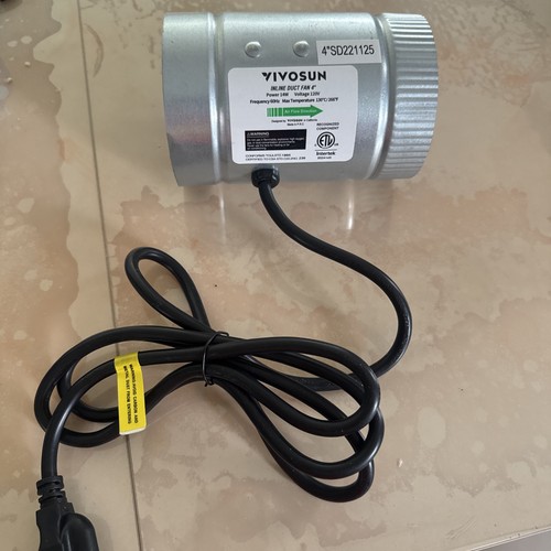 Vivosun inline fan - vivosun, 4"