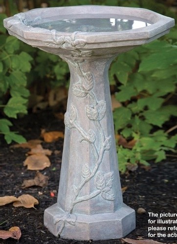 Vine birdbath large delivery - vine,