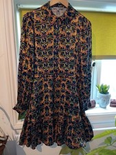 Gorgeous Oliver Bonas Leopard ? At Night Design Dress  Size 1 0
