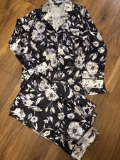 Lipsy Satin floral black white