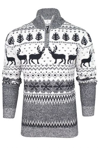 Xact mens zip reindeer - mens, 1/4