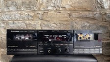 PIONEER CT-W710R TWIN CASSETTE TAPE DECK RECORDER HIGH END 80’S HX PRO DOLBY