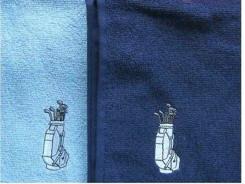 Embroidered golf bag design - golf,