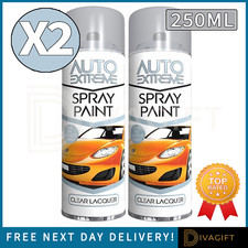 2 x CLEAR LACQUER AEROSOL