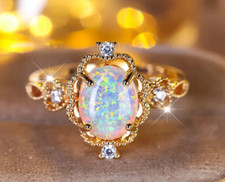 Opal Ring SIZE 8, Simple