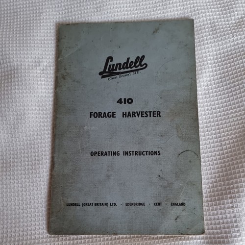 Lundell 410 forage harvester - forage,
