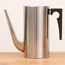 Arne Jacobsen Stelton Denmark Cylinda Line Coffee Pot vintage Stainless steel