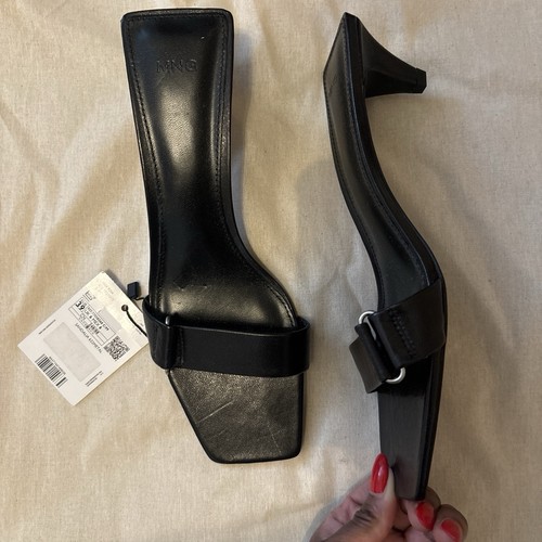 Mango bnwt leather kitten - leather,