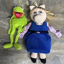 The Muppets Miss Piggy And Kermit the frog Plush Toy 