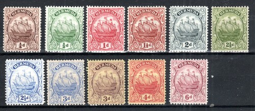 Bermuda 1922 values 6d - values,