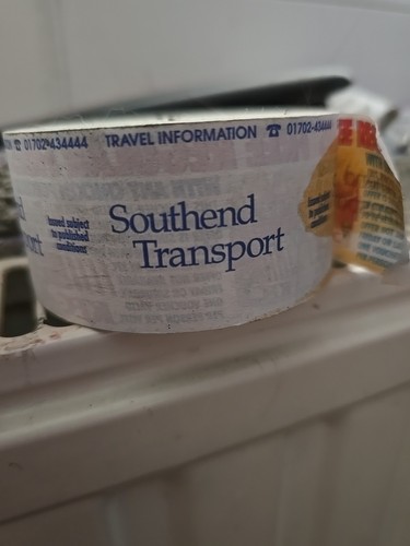 Southend transport ticket - southend, roll