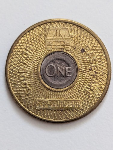 Vintage bus token 1995 - vintage,