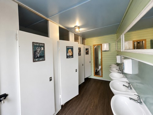 Portable toilet block - block, /