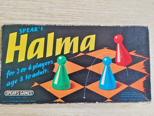 Halma vintage board game - halma,
