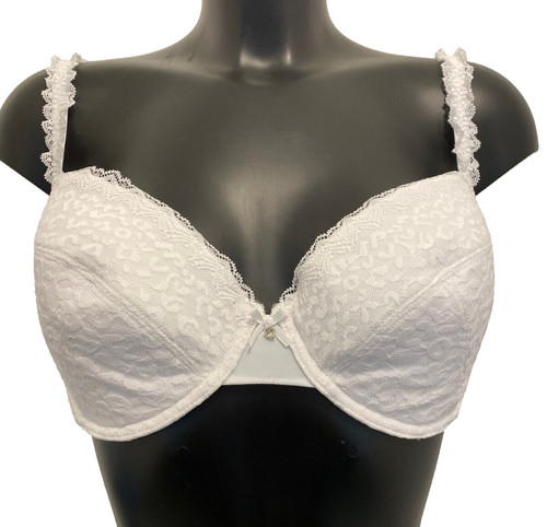 White push plunge - up, bra