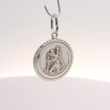 Vintage Sterling Silver ST CHRISTOPHER Charm or Pendant by Georg Jensen