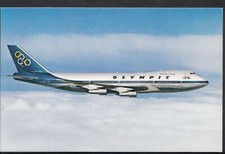 Aviation Postcard - Olympic Airways Boeing 747-200B Jumbo Jet Aeroplane  RS1487