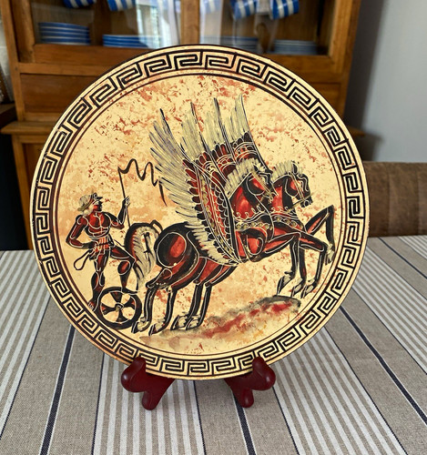 Greek chariot horse decorative - greek,