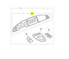 GJE6926CC - Jaguar Facia veneer kit