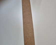 Paintable iron on edging tape for MDF and Melamine , 22mm wide can be trimmed