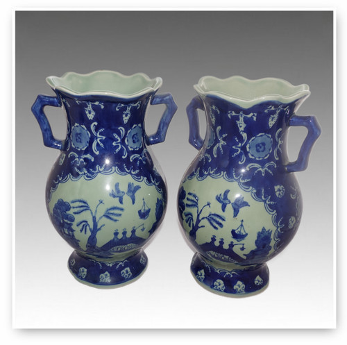 Chinese vases qianlong mark - vases,