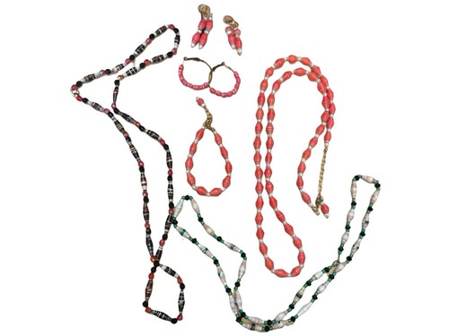 Vintage paper bead jewelry - bead,