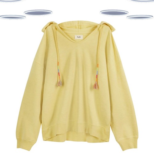 Hush womens hoodie - hush, yellow