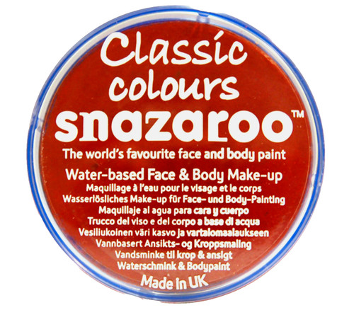 Bright red snazaroo face - snazaroo, paint