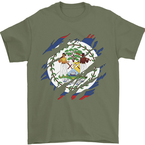 Torn belize flag belizean - torn,