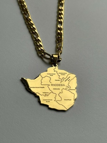 Rhodesia pendant necklace gold - rhodesia,