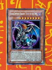 YUGIOH CHAOS EMPEROR DRAGON SECRET RARE EXCELLENT IOC-000 NA PRINT