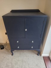 Antique Vintage Drinks Cabinet Blue