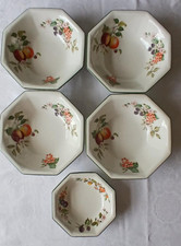 Johnson Brothers Fresh Fruits 4 bowls & 1 fruit saucer