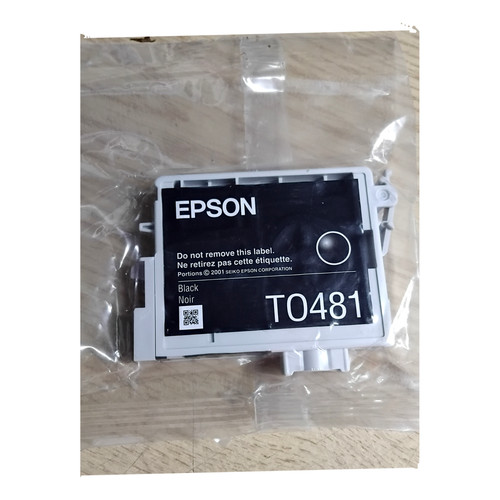 Genuine epson t0481 black ink - genuine,