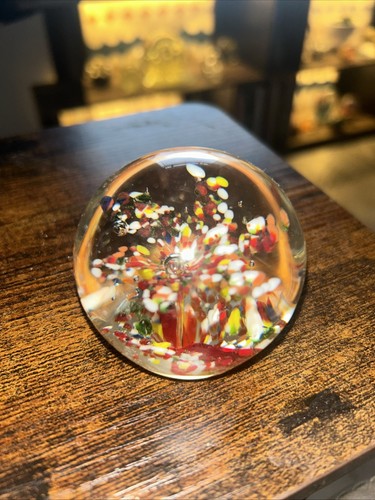 Antique art glass paperweight - art,