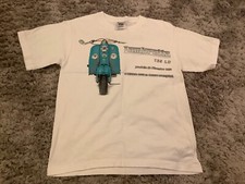 New no Tags Mens Lambretta Scooter 125LD White Short Sleeve T-Shirt Size Medium
