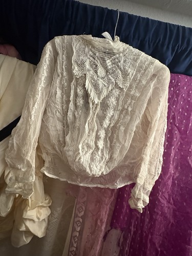 Antique 1900s edwardian net - antique,